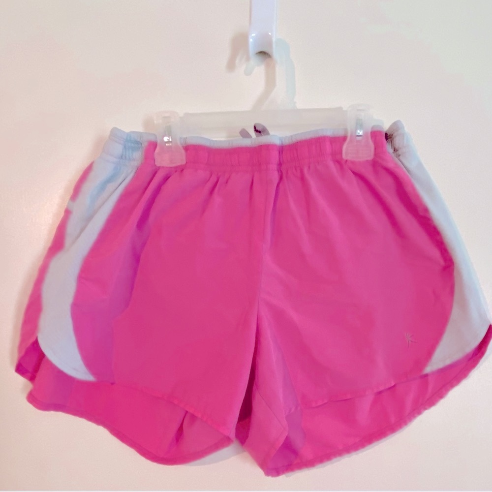 Danskin Now pink athletic shorts.